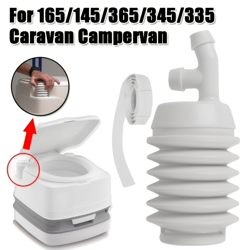 Image of Rv Toilet Replacement Parts Suitable For Porta Portable Toilet Replacement Bellows Hose Push-in Installation Suitable For 165/145/365/345/335 Models Rv Campervan Toilet Accessories Campervan