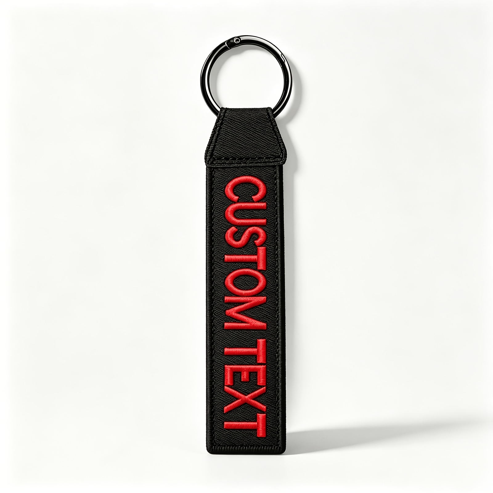 TEMU (customized) Personalized Custom Luggage Tag Spring Key Ring Key Tag Double-sided Embroidered Text Customized Luggage Tag Backpack Tag Key Tag