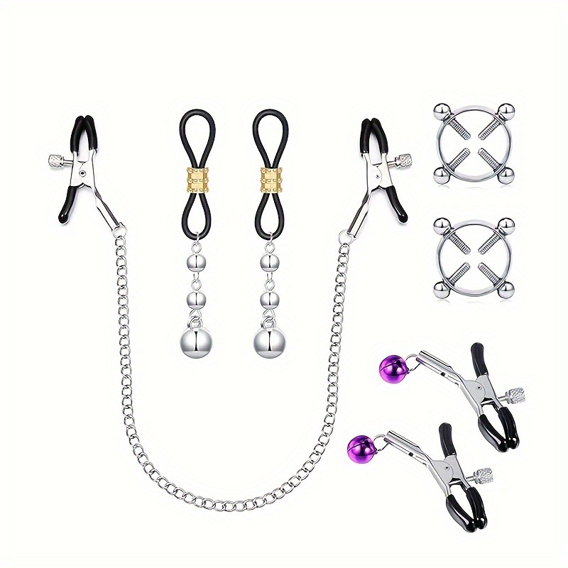 Morghabe Bow Nipple Clamps Bells Sexual Pleasure Non Piercing Adjustable Chain Morghabe Bow Nipple Clamps Bells Sexual Pleasure Non Piercing Adjustable Chain
