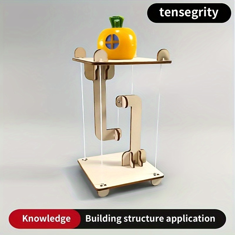 3D Wooden Puzzle DIY Mechanical Model Kit Antique Carving Tensile  Structure Building Game for Educational