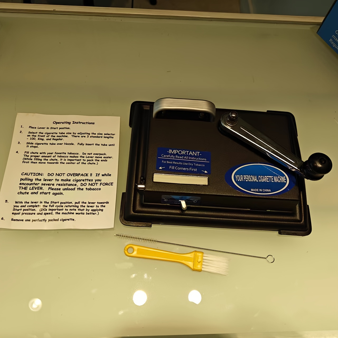 1pc manual straight push cigarette rolling machine no