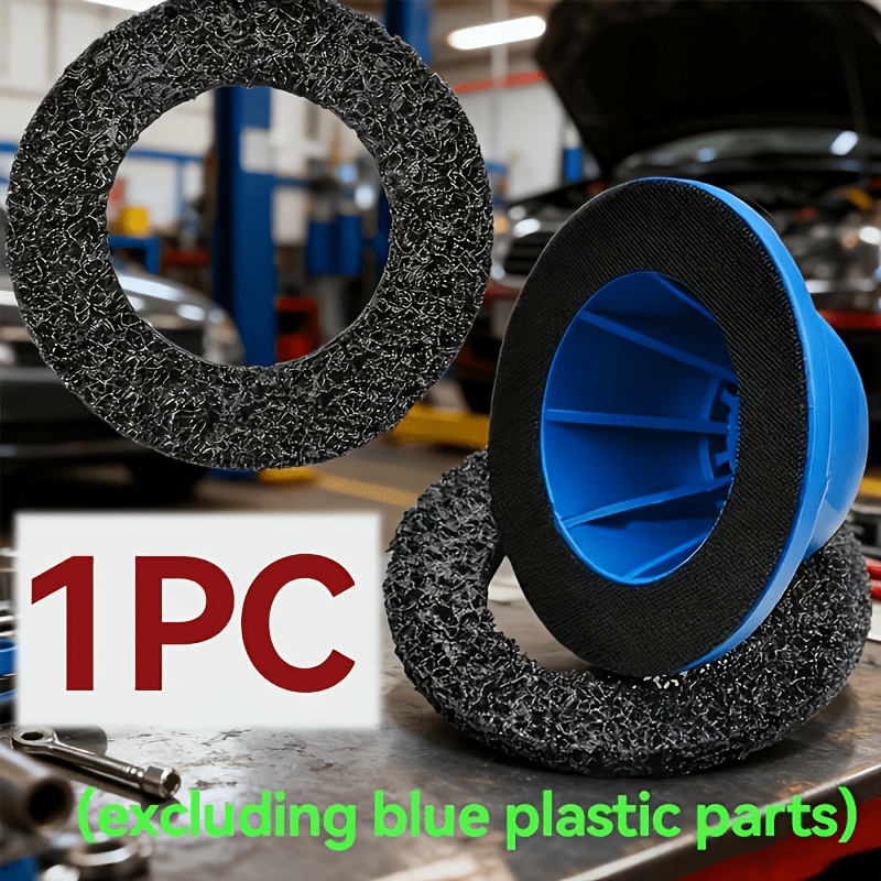 TEMU 1pc Grinding Polishing Wheel Pads - Heavy-duty Plastic Core For Rust Removal, Paint Polishing, Wheel And Brake Surface Prep Compatible, ,