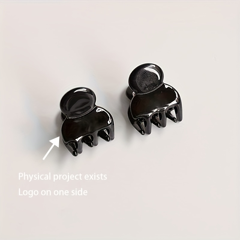2pcs/set Mini Acetate Hair Claw Side Pins Small Size Shark Clip Sweet Cute Elegant Hairpin Hair Clips Women Hair Additions