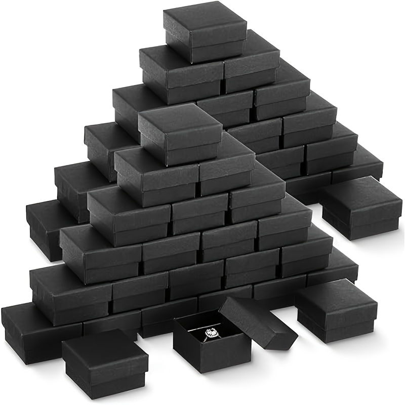 24-Pack Ring Gift Boxes with Foam Inserts, 1.5x1.5x1.18 Inches