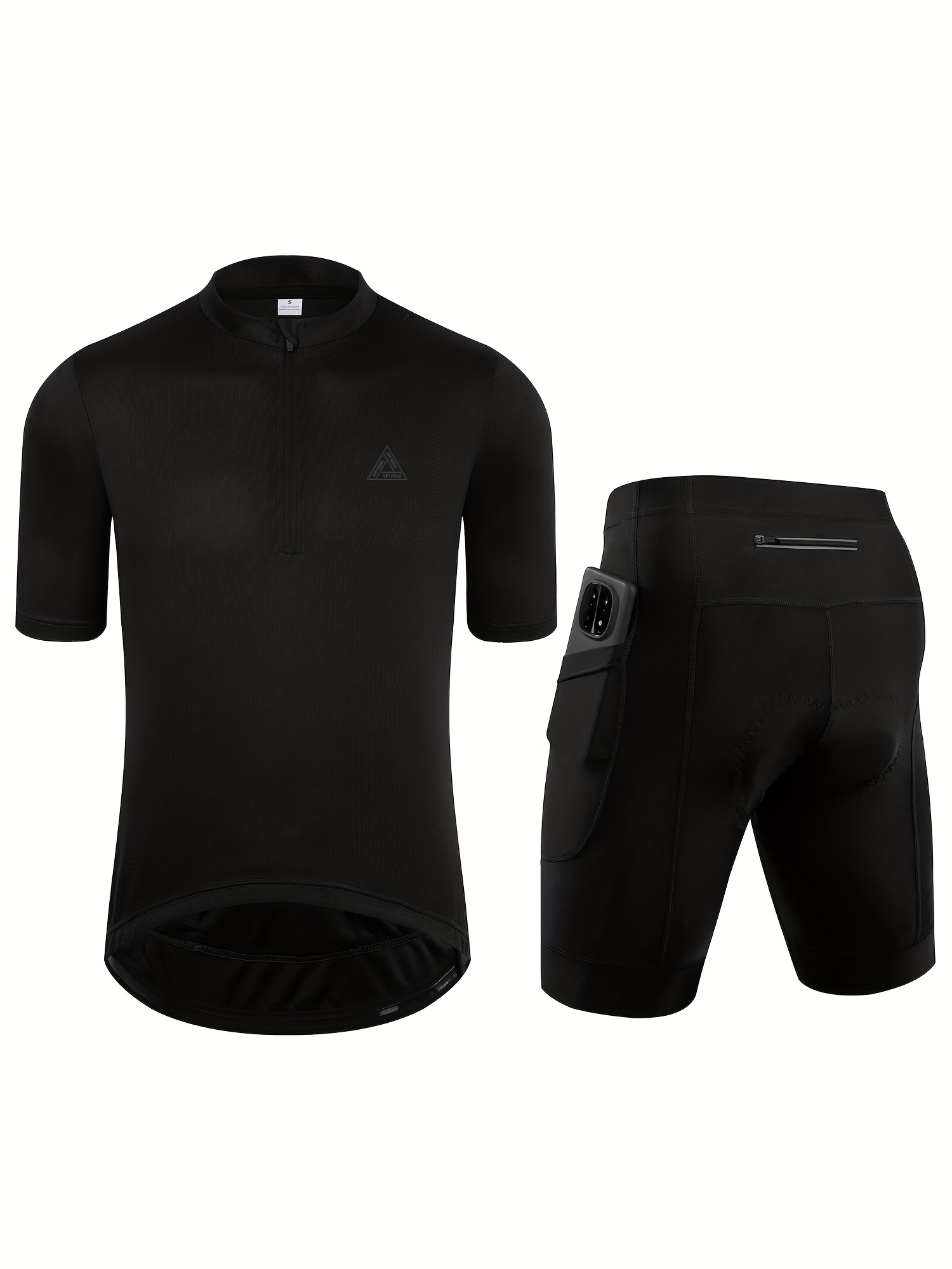 mens summer cycling set road bike jersey shorts zipper Temu Canada