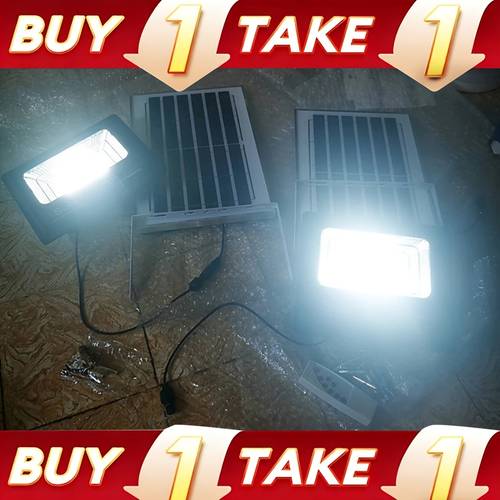 high brightness solar flood light with remote semi recessed wall mount for durable outdoor garden lighting