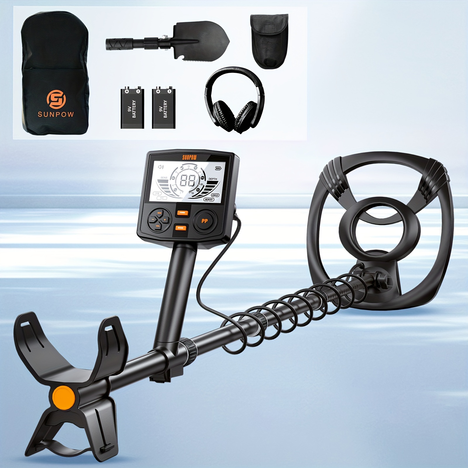 

Sunpow Metal Detector - Adjustable Length &