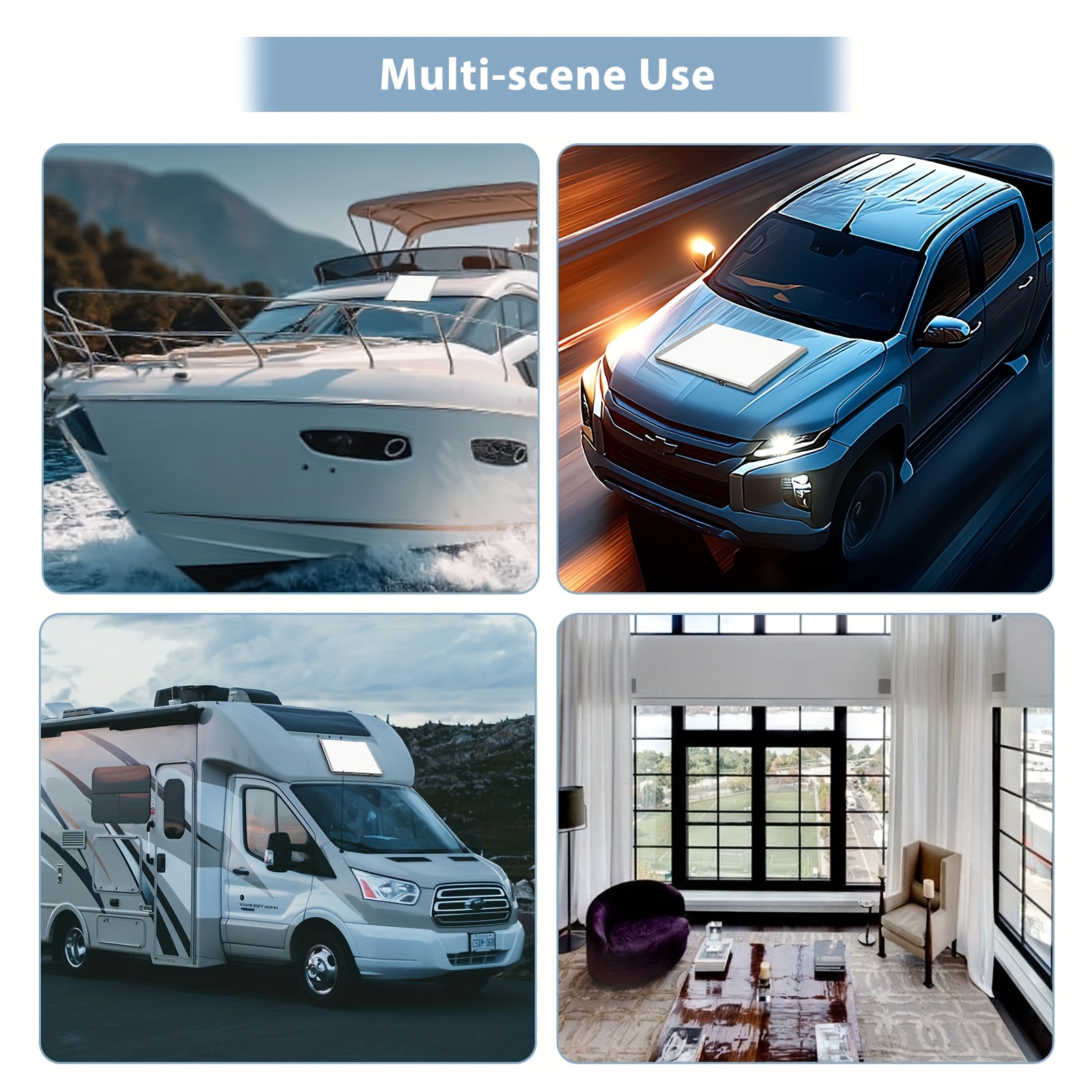 Support de Toit Réglable Starlink Mini, Accessoires de Protection en Alliage d'Aluminium pour Parabole Starlink pour Camping-Cars/Vans/Bateaux/Yachts