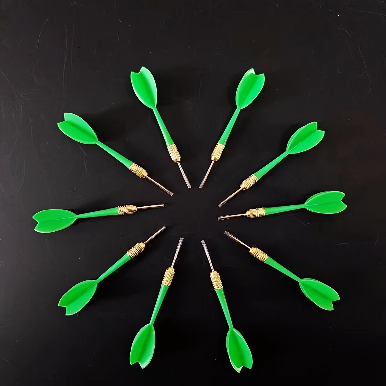 TEMU 10pcs Steel Tip Darts For Dartboard, Durable Metal Tip Darts Set, Dart Game Accessories