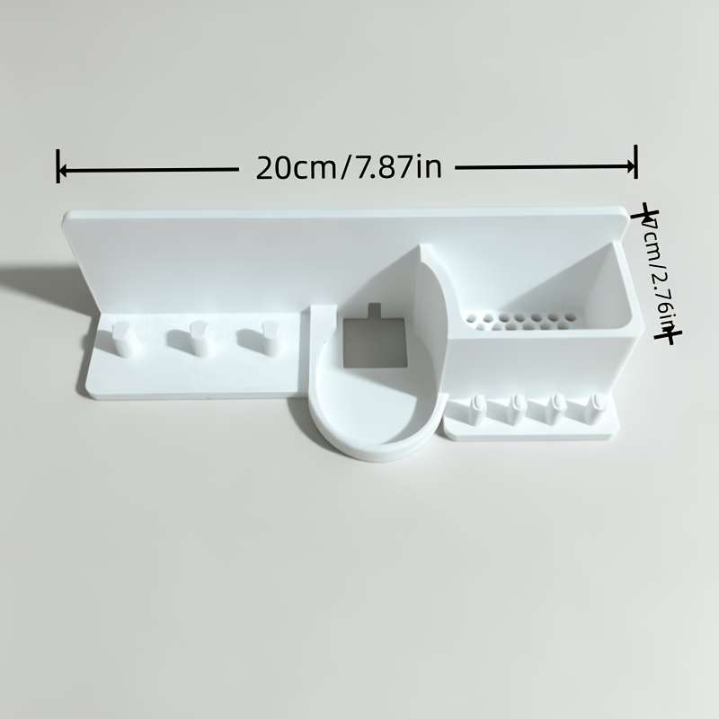 TEMU Portacepillos eléctricos Oral-B de 3 ranuras con diseño de drenaje en la parte inferior. Capacidad para 3 cepillos de dientes, 3 cabezales de