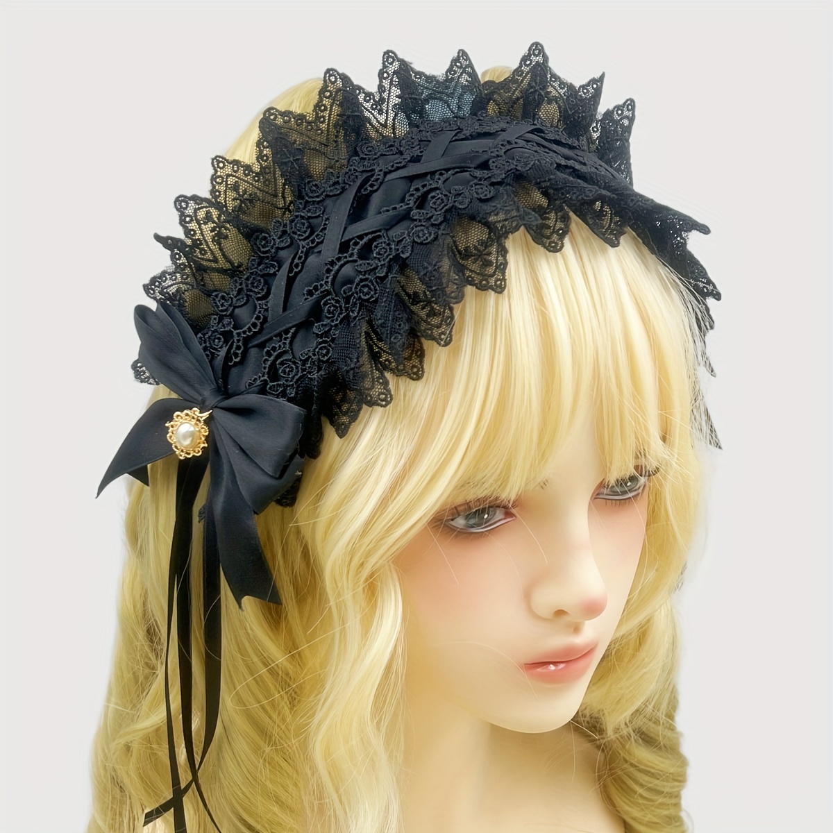 1pc hair band bow make maid ribbon headdress daily uses - Temu