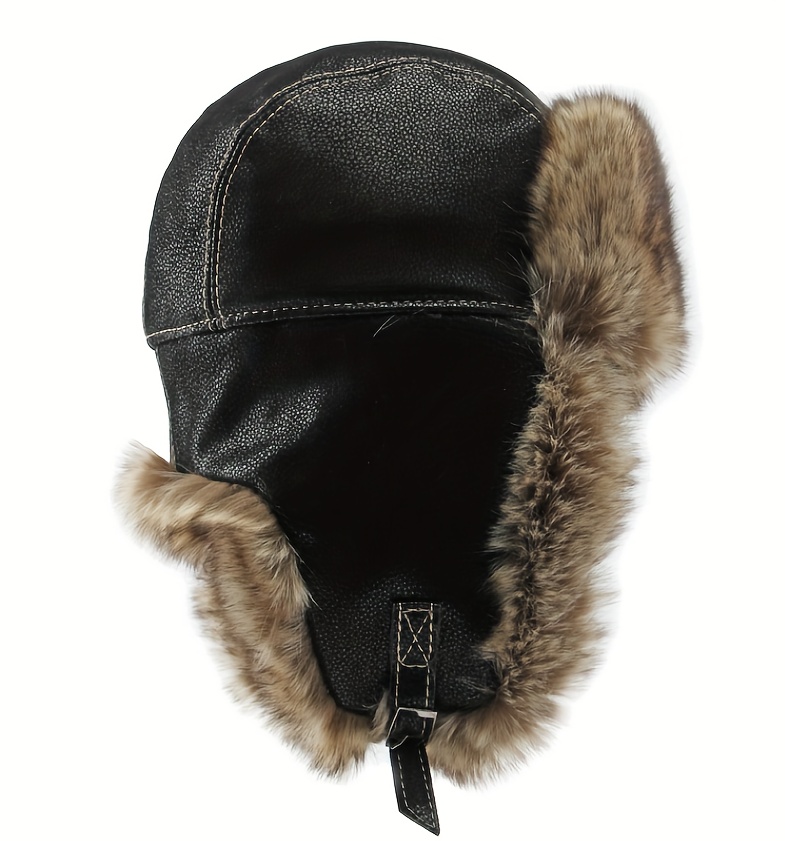 1 New Autumn And Winter Thickened Warm Men's And Women's Outdoor Warm Lei Feng Hat Windproof And Cold Ear Protection Northeast Hat_voghion.com