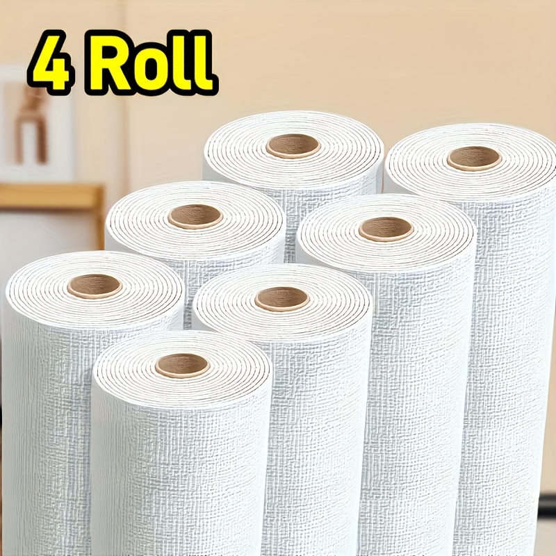 TEMU Pegatinas de Papel Tapiz de Espuma 3D | 2/3/4/7 Rollos | Paneles de Pared Gruesos Autoadhesivos | Fáciles de Limpiar y Cortar | Renovación del