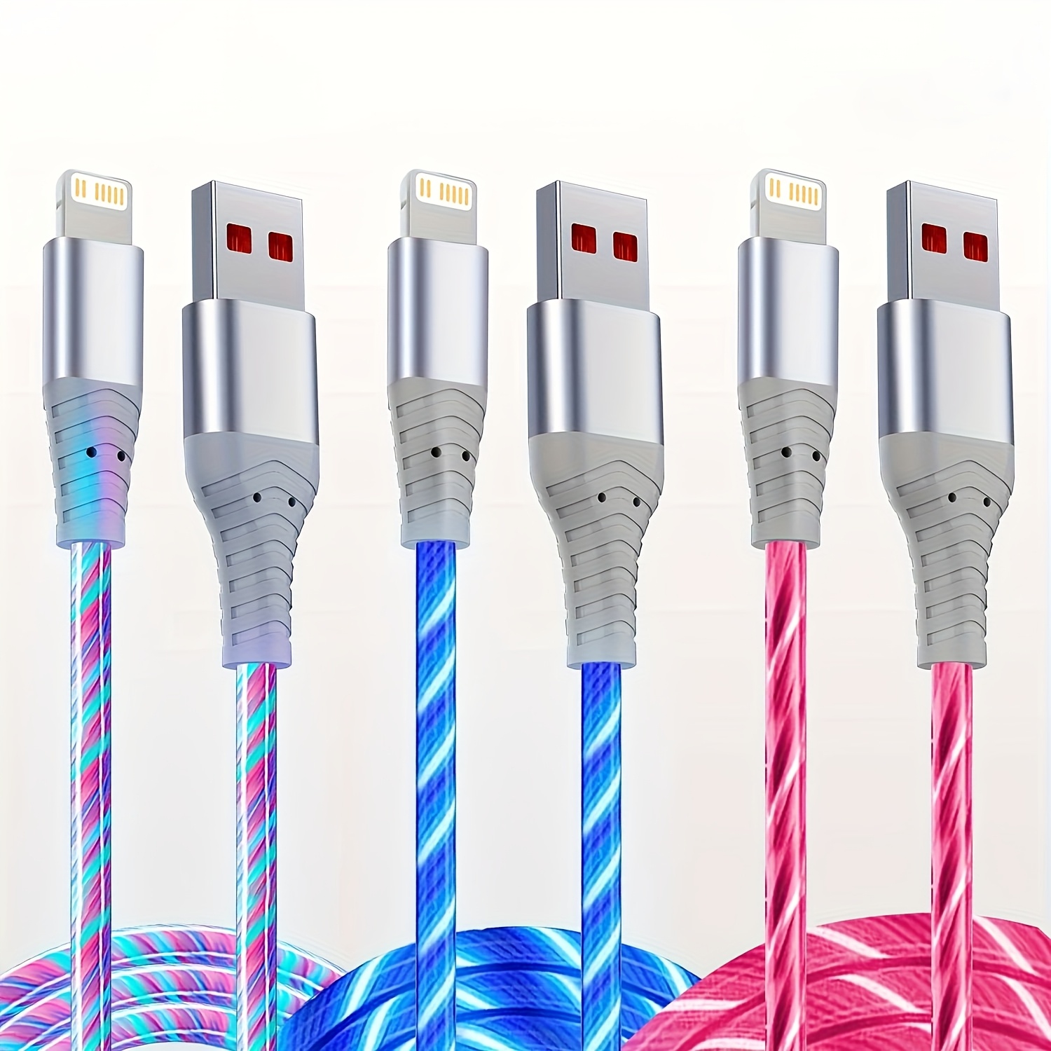 

Illuminated Lightning Cable For Iphone | Mfi Approved Charger | Stylish Usb Fast Charging For Iphone 14 11 Xr X Plus, Ipad, Ipod, And Devices