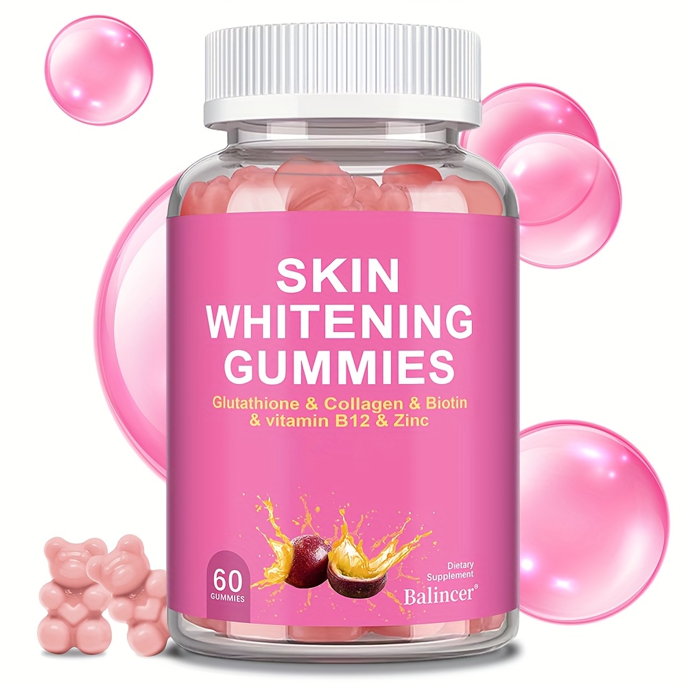 glutathione gummies - hydrolyzed collagen and vitamins - , suitable for men  and women -60 gummies - health & household