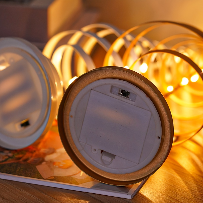 Lampada Di Natale Retro A Forma Di Castello - Decorazione Per Tavolo, Scrivania, Interno Ed Esterno, A Batteria/USB