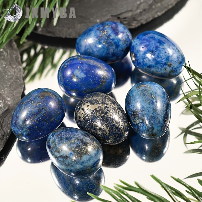 

Jxmyba 1pc Natural Lapis Gemstone Egg - Hand Polished Egg Stone, Crystal Pocket , Lovely Jewelry Accessories For Decoration, Arts And Crafts Gifts