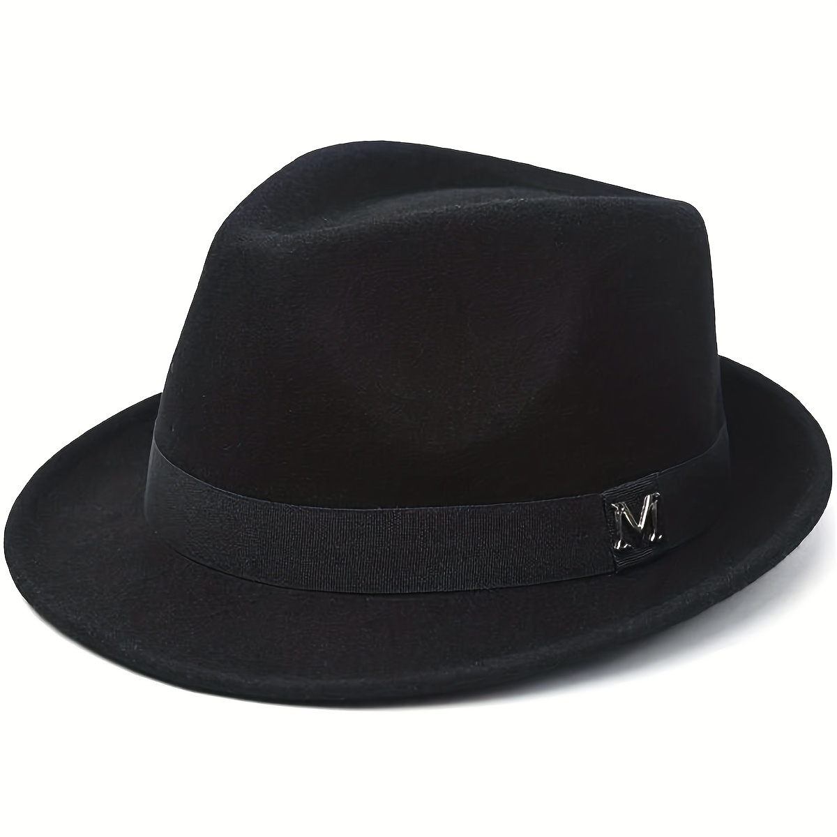 E-shop Vielseitige Herbst- und Winter Cross-Border M-Label Kleine Top Hat Modische Western Cowboy Hat Top Hat Großer Kopfumfang Zeigt Kleines Gesicht
