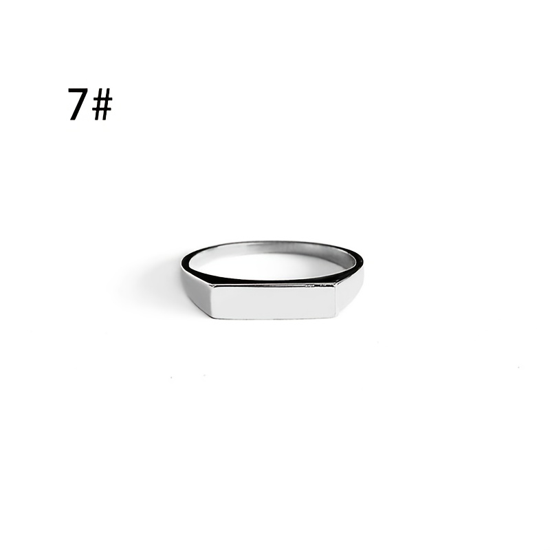 TEMU Anello a Barra Personalizzato da Donna - Anello Facile con Incisione /Data Personalizzata - Qualit�, Regalo per Fidanzata, Moglie, , Regalo per