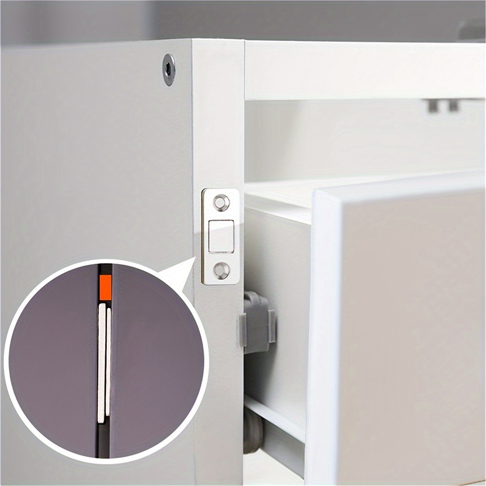  MroMax - Cierre magnético para puerta de armario, 4 unidades,  para cocina, baño, armario, armario, armario, cajón de puerta :  Herramientas y Mejoras del Hogar