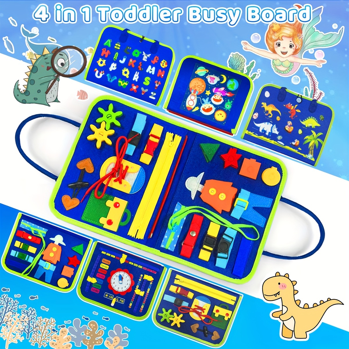 Montessori Busy Board: Sensory Toys Develop Fine Motor - Temu