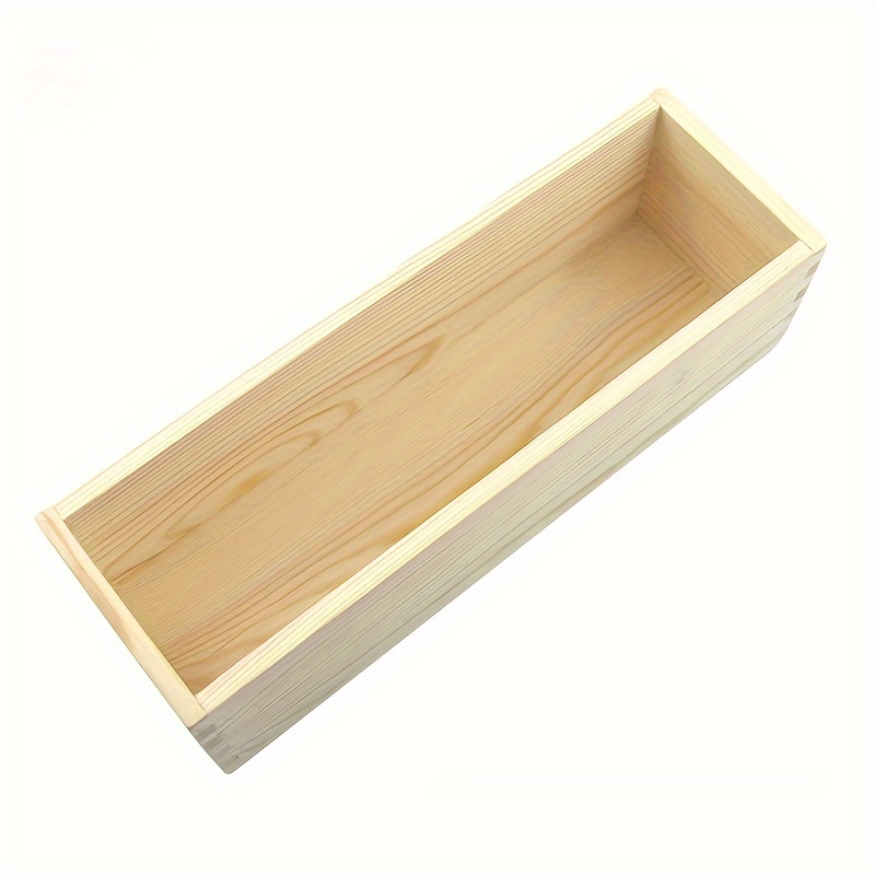Image of Wooden Box Storage Box, Pine Rectangular Storage Box, Storage Box, Unfinished Wooden Box Pine Box, For Craft And Home Storage For, Length (11.8in X 3.9in X 3.1in)