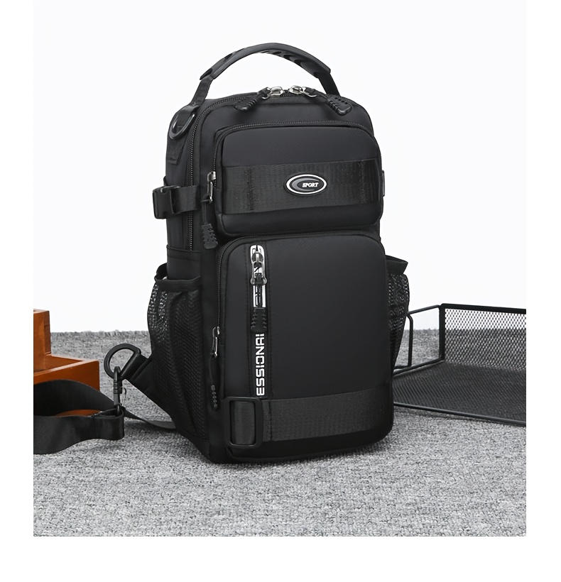 Wasserdichte Sling-brusttasche Mit Fächern Für Herren_voghion.com