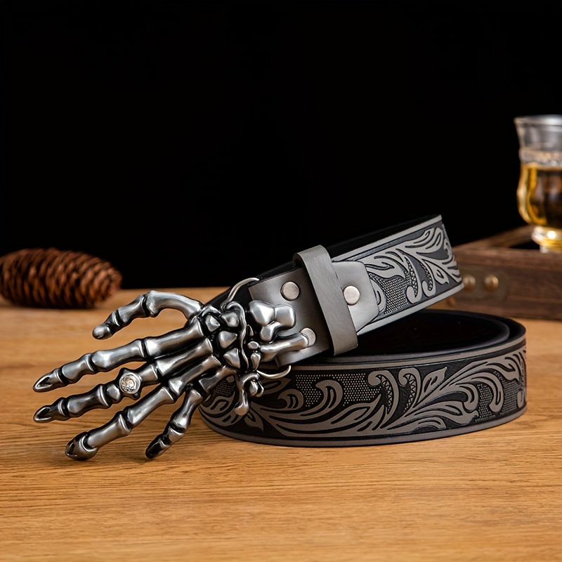 Retro Men's Gothic Ghost Claw Belt