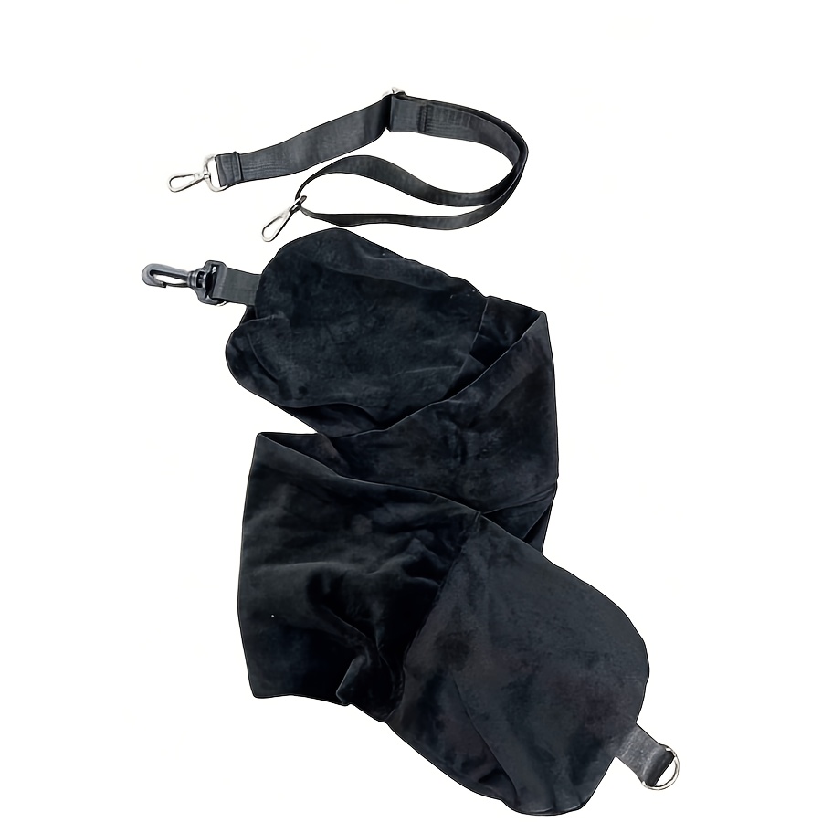 TEMU Almohada de viaje portátil de U de para rellenar ropa, bolsa vacía de viaje de terciopelo de U para almacenamiento en vuelos de larga distancia,
