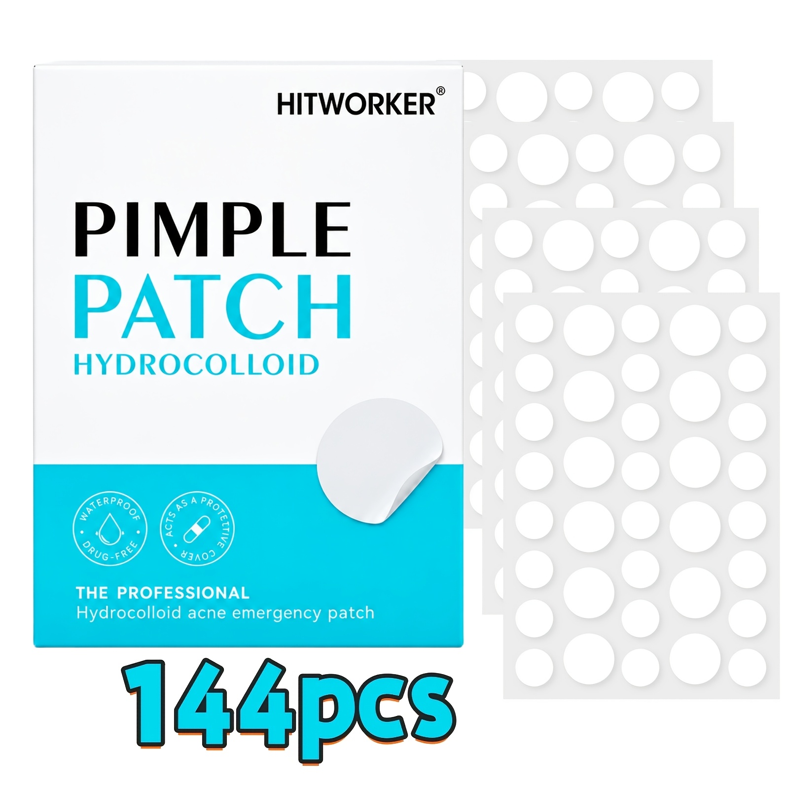 Image of 144/360/720pcs Hydrocolloid With Oil,, Invisible For Face & Skin
