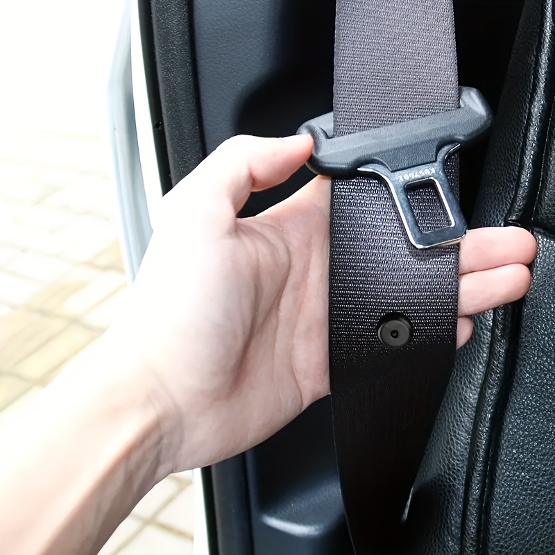 

Seat Belt - Car Fixed Safety Belt Rivet Head Positioning Card Slot, Anti-slip Safety Belt - Abs Material, Improves The Of Car Interior