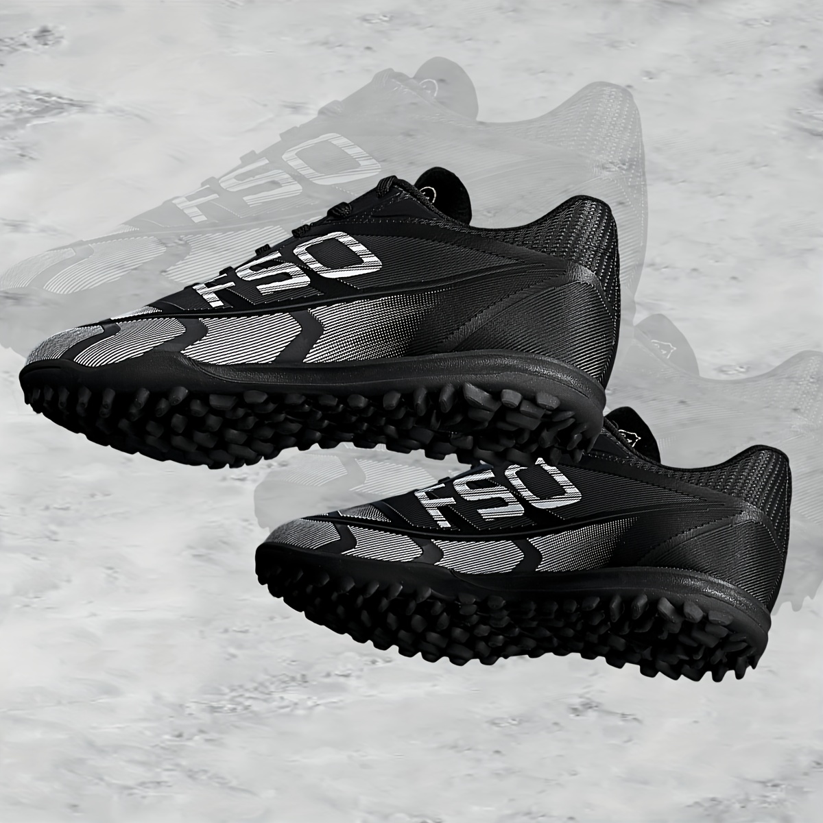 TEMU Breathable Men's Soccer Cleats, Tf Studs Outdoor Sneakers With Rubber Sole, Use, Essential For Fans