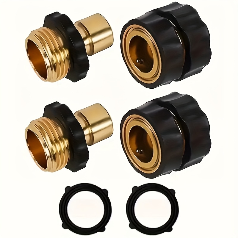   4pcs garden hose connector 3   standard hose repair connector american quick connector 6 point hose connector