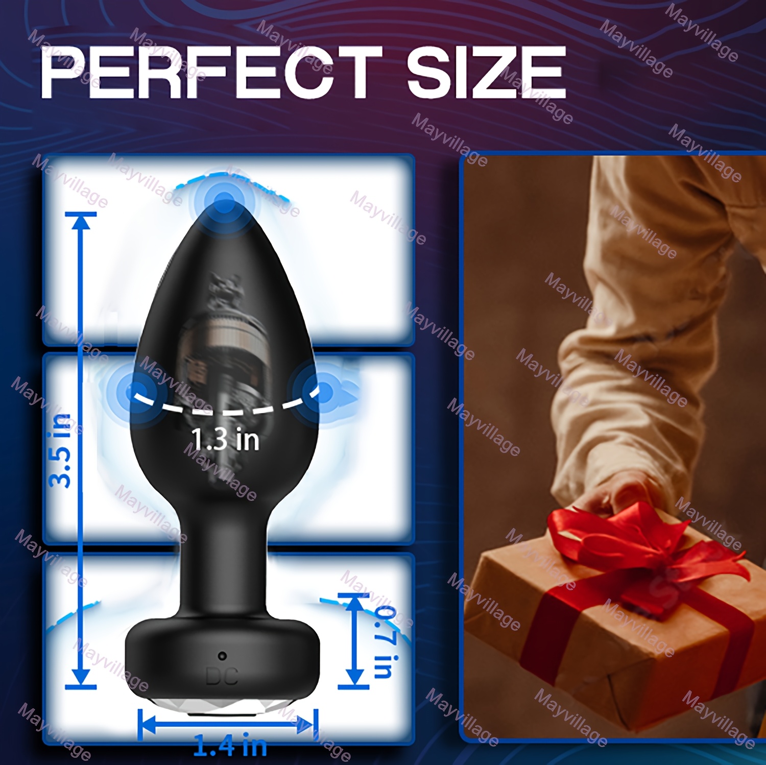 Vibrating Anal Butt Plug Dildo G-Spot Vibrators With Powerful 10 Vibration Modes, Silicone Male Prostate Massager Anal Dildos Vibrator Men Sex Toy, Female Clitoral Nipples Massager Anus Vagina G Spot Stimulators Adults Sex Toys For Women Men Couples