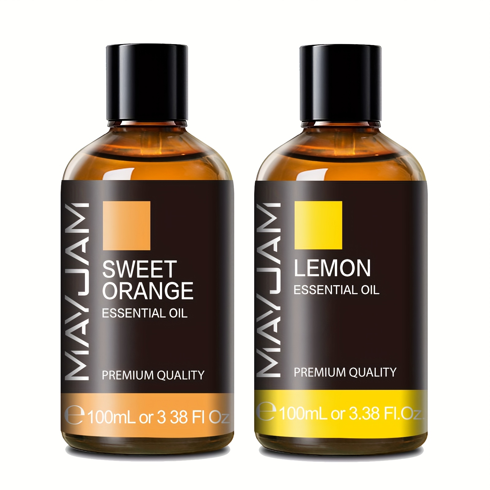 Mayjam Essential Oil Set - 2 Pack Essential Oils And Lemon For Diffuser Humidifier - 100ml*2