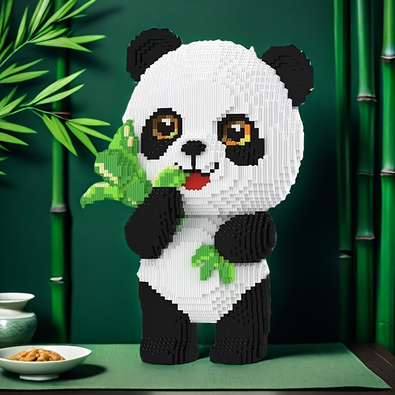 Giant Panda Building Block Model, Creative Room Decor