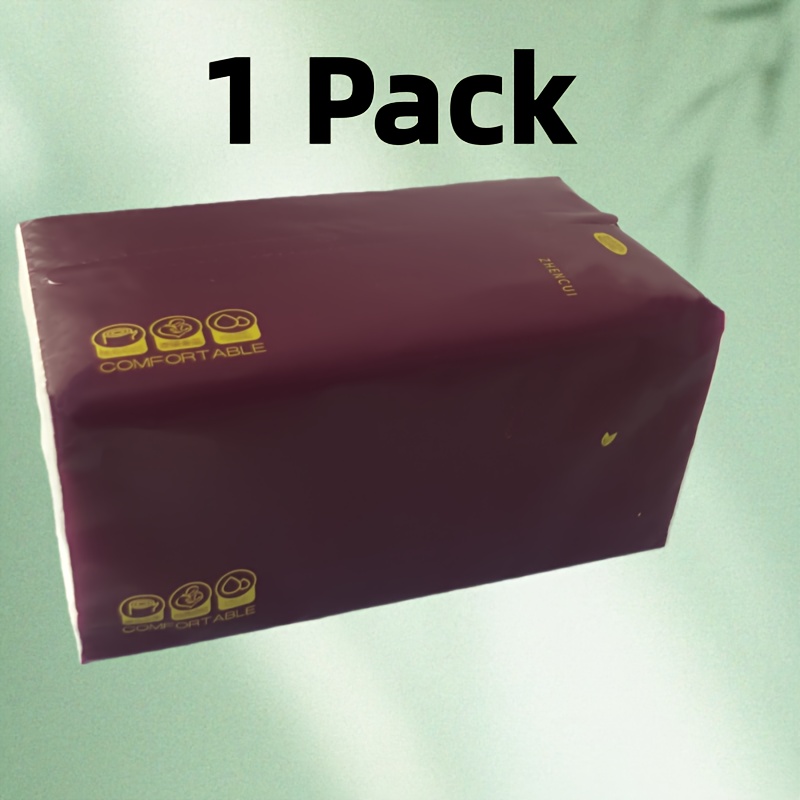 TEMU 500 Sheets Facial Tissues - Ultra Soft, 1 Pack Of High-quality Facial Tissue Paper, No Fluorescent/dye-free, Thick Soft Embossed Tissue Paper,