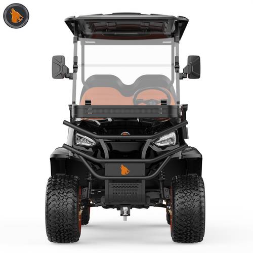 4 seater electric shuttle golf cart 48v 5kw 25mph 50 60km range with led lights disc brakes 5 hour quick charging black