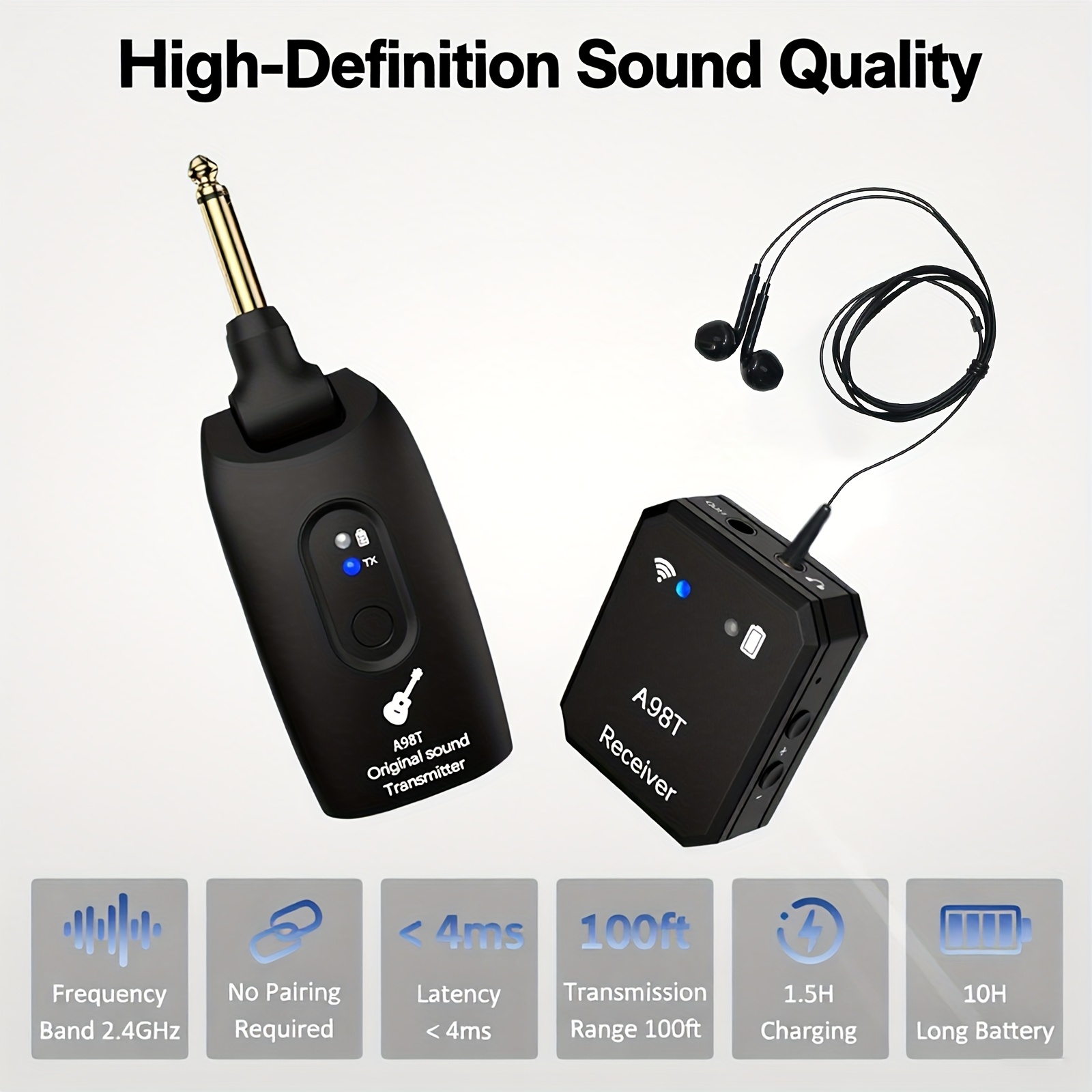wireless in ear monitor sold on Temu United States