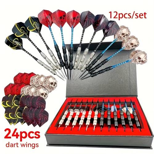 gift sets in sizes deluxe gift box with wings iron tip with aluminum alloy shaft skull wings suitable for indoor club entertainment sports competitions and casual outdoor games metal tip gift