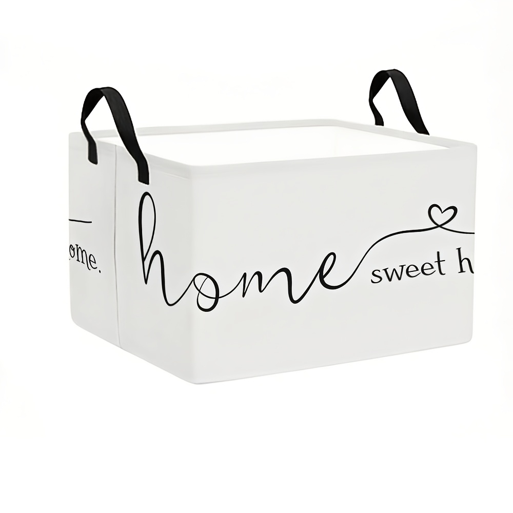 TEMU Canvas Open Storage Bin, 