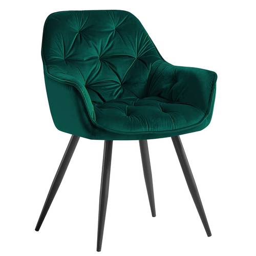 contemporary upholstered velvet dining chairs featuring armrests suitable for kitchens leisure living rooms bedrooms and reception areas