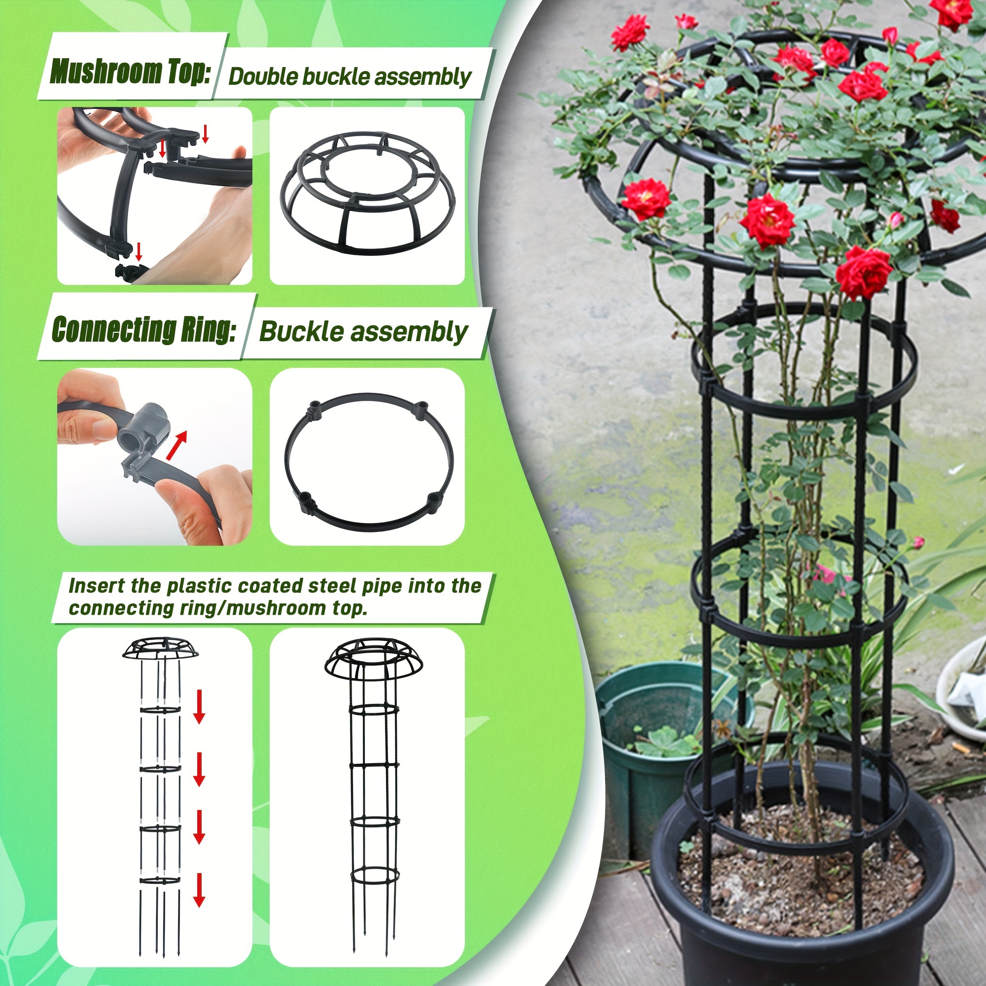 Mushroom Top Climbing Support Frame