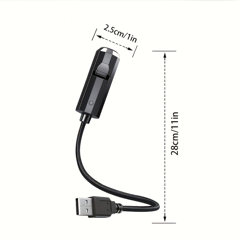 USB-Powered Smart Projection Night Light with 360° Adjustable LED