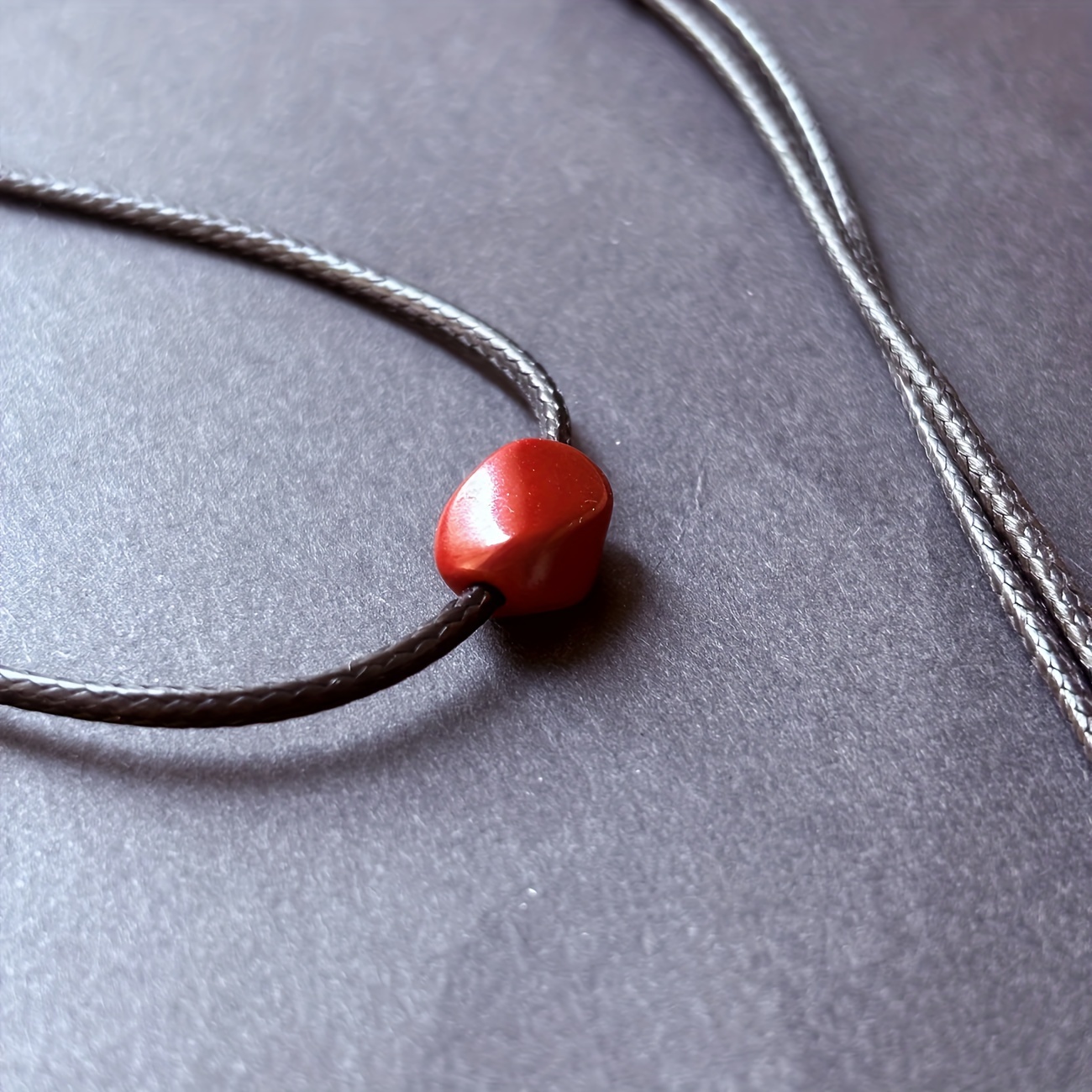 Bohemian Cinnabar Pendant for Women, Minimalist Style