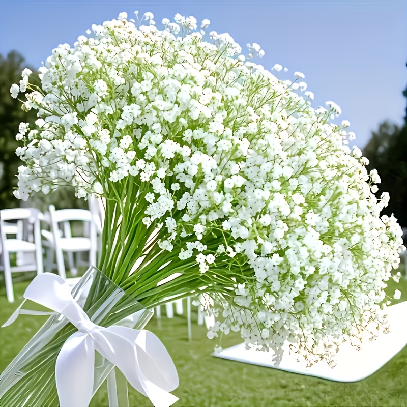 24 bunches 720 flower heads artificial white gypsophila   style artificial gypsophila flowers suitable for wedding bouquets holiday decorations new year decorations thanksgiving valentines day   decorations