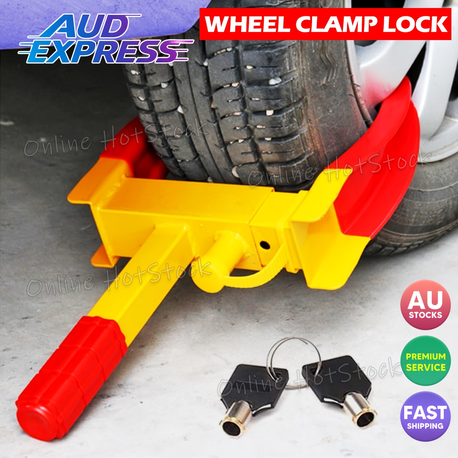TEMU Heavy Duty Wheel Vehicle Car Security Anti-theft W/