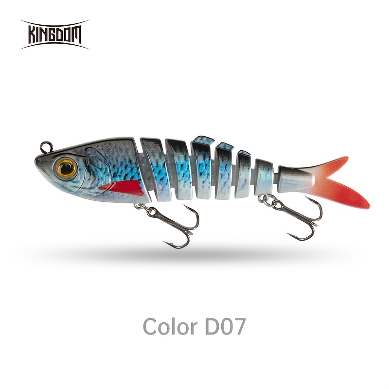 Image of Kingdom Barbecue-l Swimbaits Fishing Lures Multi Jointed Sections Artificial Hard Bait 90mm 120mm 140mm 8 Sections Sea Fishing