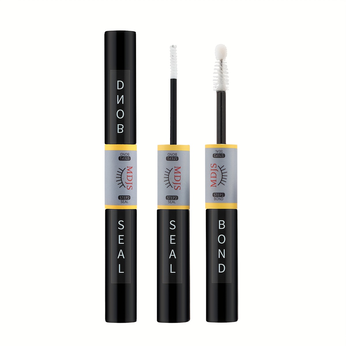 Dual-ended 2-in-1 Waterproof Adhesive For False Eyelashes, Providing Long-lasting And Secure Hold Without Residue.