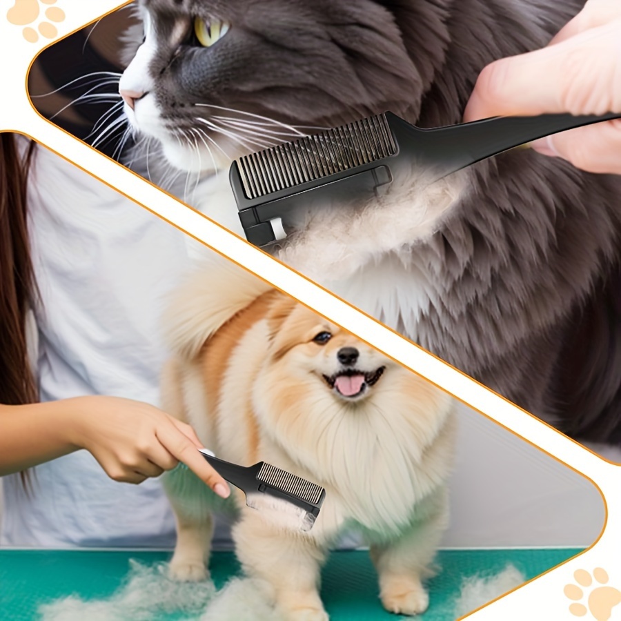 Razor Comb Dogs Cats Extra Blades Pet Razor Comb 1 Trimming Temu Qatar